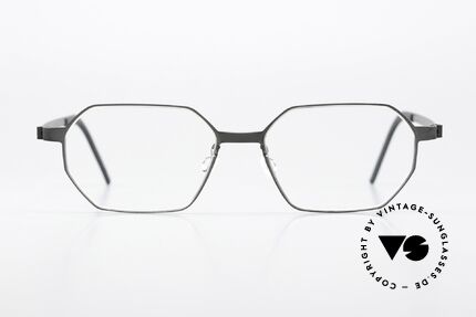 Lindberg 9634 Strip Titanium Octagonal Titanium Specs, model 9634, size 52/16, color U9 (gray / anthracite), Made for Men and Women