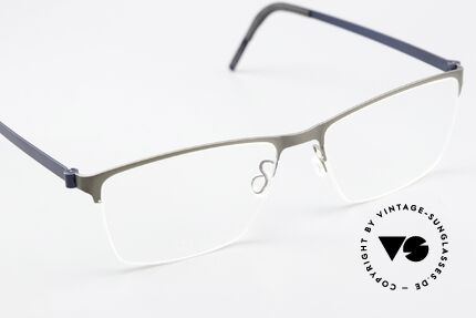 Lindberg 7405 Strip Titanium Square Men's Eyeglasses, unworn, new old stock with original case by Lindberg, Made for Men