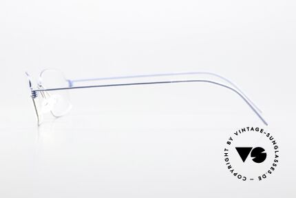 Lindberg Flemming Air Titan Rim Square Titanium Glasses, unworn, NOS, with original magnetic case by Lindberg, Made for Men and Women
