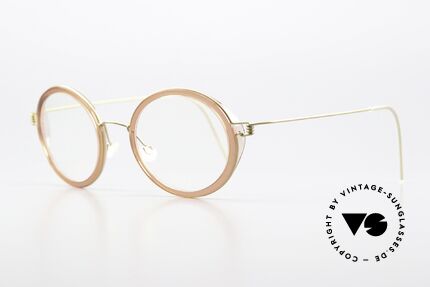 Lindberg Fay Air Titan Rim Titan Specs Ladies Color, striking refined Air Titan frame with Acetate inner rim, Made for Women