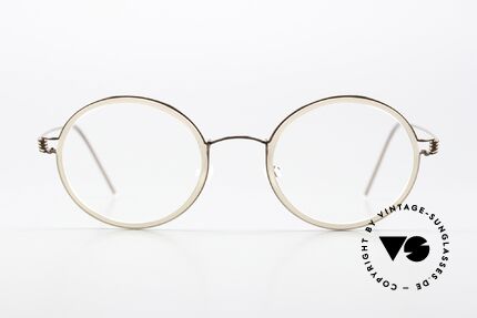 Lindberg Cameron 48 Air Titan Rim Round Eyewear Women Men, mod. Cameron, size 48-22, temple length 145, col. PU12, Made for Men and Women