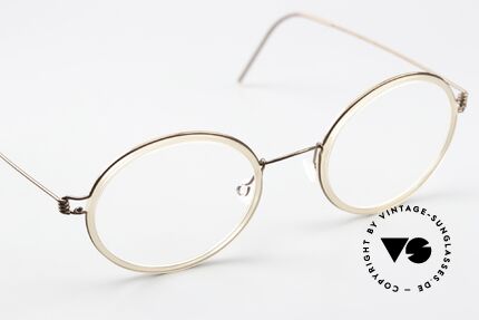 Lindberg Cameron 48 Air Titan Rim Round Eyewear Women Men, unworn, NOS, with original magnetic case by Lindberg, Made for Men and Women