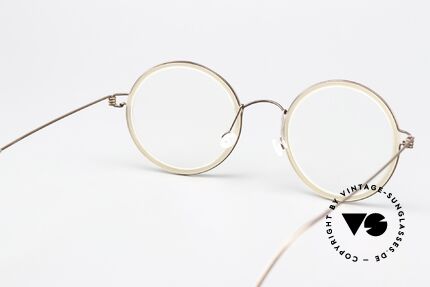 Lindberg Cameron 48 Air Titan Rim Round Eyewear Women Men, orig. Lindberg DEMO lenses can be replaced optionally, Made for Men and Women
