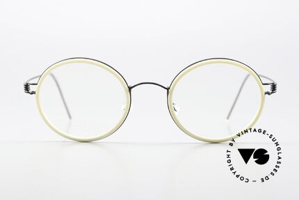 Lindberg Cameron 46 Air Titan Rim Titan Frame Black White, mod. Cameron in size 46-22, temple length 135, col. U9, Made for Men and Women