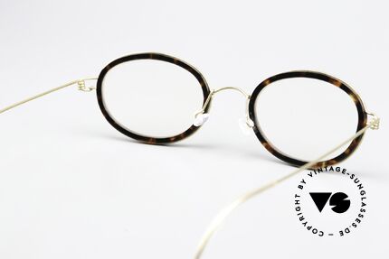 Lindberg Sammy Air Titan Rim Oval Eyeglasses Titanium, lens height (without acetate edge) is 32mm = progressive, Made for Men and Women