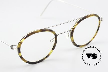 Lindberg Teitur 46 Air Titan Rim Striking Panto Frame Titan, unworn, NOS, with an original hard case by LINDBERG, Made for Men and Women