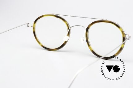 Lindberg Teitur 46 Air Titan Rim Striking Panto Frame Titan, clear Lindberg DEMO lenses can be replaced optionally, Made for Men and Women