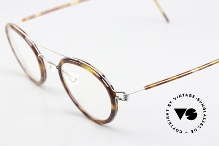 Lindberg Teitur 44 Air Titan Rim Lightweight Panto FRame, striking refined Air Titan frame with Acetate inner rim, Made for Men and Women