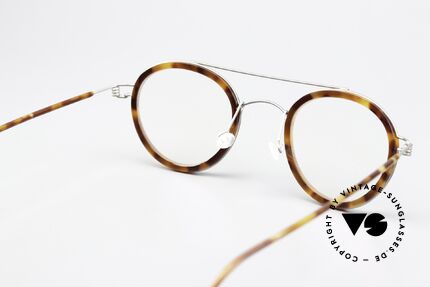 Lindberg Teitur 44 Air Titan Rim Lightweight Panto FRame, clear Lindberg DEMO lenses can be replaced optionally, Made for Men and Women