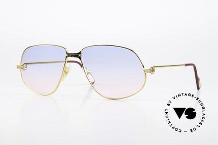 Cartier Panthere G.M. - XL Baby-Blue Pink Gradient Lens Details