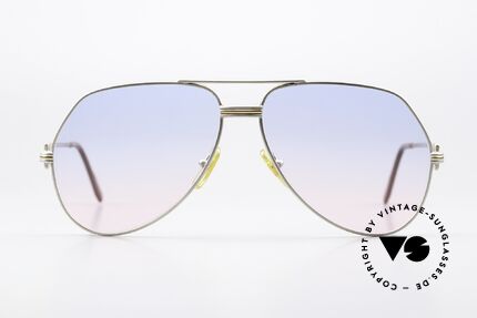 Cartier Vendome LC - L Baby-Blue Pink Gradient Lens, mod. "Vendome" was launched in 1983 & made till 1997, Made for Men