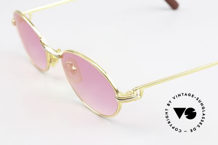 Cartier Saint Honore - S Pink Gradient Sun Lenses, 22ct gold-plated with new pink-gradient sun lenses, Made for Men and Women