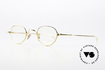 Lunor V 103 Timeless Frame Yellow Gold, model V103: very elegant metal glasses; size 40/23, 140, Made for Men and Women