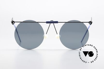 Kim Buck DK No Retro Vintage Sunglasses, spectacular frame construction - a true eye-catcher, Made for Men and Women