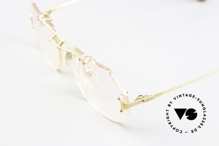 Emmel 3000 Rimless Art Frame Bauhaus, top-notch frame components; square frame design, Made for Men and Women