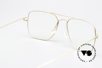 Lindberg Joshua Air Titan Rim Square Aviator Glasses, Size: large, Made for Men