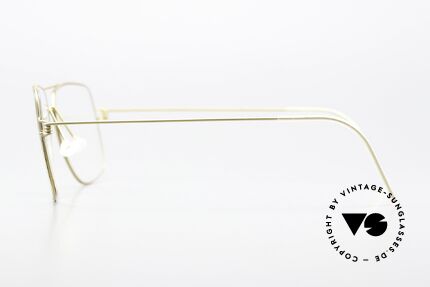 Lindberg Joshua Air Titan Rim Square Aviator Glasses, unworn single item; + orig. magnetic case by Lindberg, Made for Men