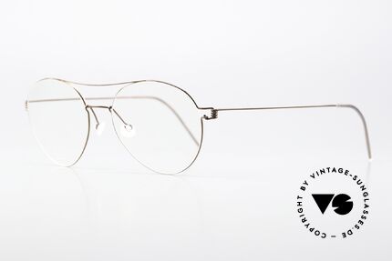 Lindberg Nomi 51 Air Titan Rim Feminine Aviator Frame, simply timeless, stylish & innovative: grade 'vintage', Made for Women