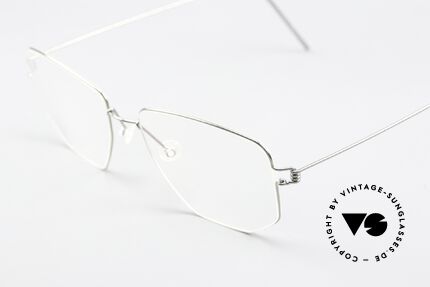 Lindberg Selim Air Titan Rim Square Frame Silver Unisex, high-end, stylish & really innovative: grade 'vintage', Made for Men and Women