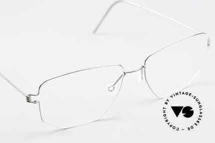 Lindberg Selim Air Titan Rim Square Frame Silver Unisex, titanium frame is made for (optical) lenses of any kind, Made for Men and Women