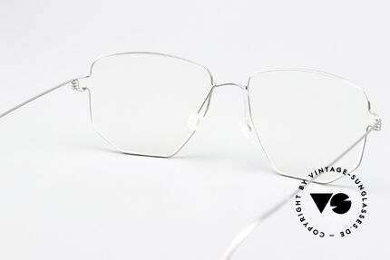 Lindberg Selim Air Titan Rim Square Frame Silver Unisex, Size: medium, Made for Men and Women