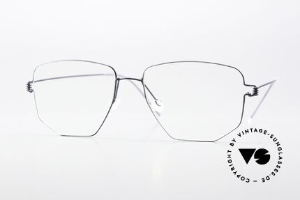 Lindberg Selim Air Titan Rim Square Frame Dark Blue Details