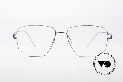 Lindberg Selim Air Titan Rim Square Frame Dark Blue, model Selim, size 53-16, 145, col U16 = matt dark blue, Made for Men and Women