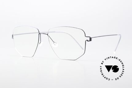 Lindberg Selim Air Titan Rim Square Frame Dark Blue, striking designer eyeglasses for ladies and gentlemen, Made for Men and Women