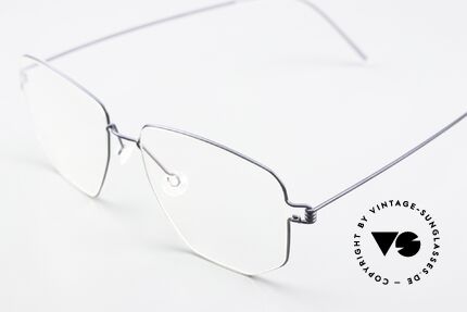 Lindberg Selim Air Titan Rim Square Frame Dark Blue, high-end, stylish & really innovative: grade 'vintage', Made for Men and Women