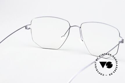 Lindberg Selim Air Titan Rim Square Frame Dark Blue, Size: medium, Made for Men and Women