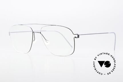 Lindberg Mikkel Air Titan Rim Men's Frame Square Pilot, striking designer eyeglasses: "square aviator style"!, Made for Men