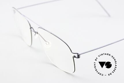Lindberg Mikkel Air Titan Rim Men's Frame Square Pilot, high-end, stylish & really innovative: grade 'vintage', Made for Men