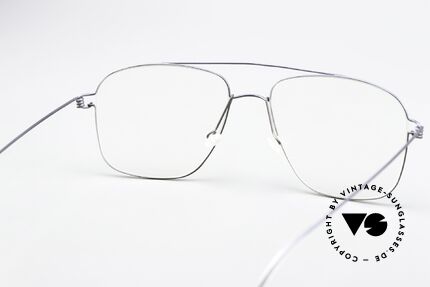 Lindberg Mikkel Air Titan Rim Men's Frame Square Pilot, Size: large, Made for Men