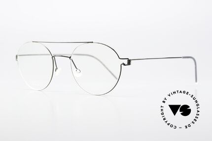 Lindberg Bruce 48 Air Titan Rim Designer Eyeglasses Unisex, in size 48-21 (MEDIUM); with 135mm temple length, Made for Men and Women