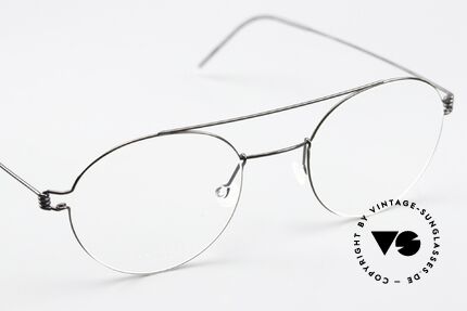 Lindberg Bruce 48 Air Titan Rim Designer Eyeglasses Unisex, orig. Lindberg DEMO lenses can be replaced optionally, Made for Men and Women