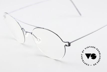 Lindberg Bruce 50 Air Titan Rim Polished Titanium Frame, unworn, NOS, with an original hard case by LINDBERG, Made for Men and Women