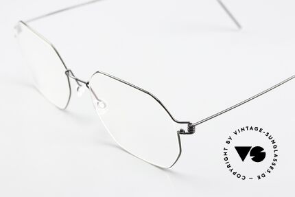 Lindberg Jeppe Air Titan Rim Square Frame Black Polished, high-end, stylish & really innovative: grade 'vintage', Made for Men and Women