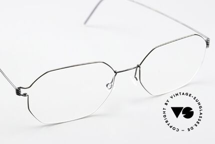 Lindberg Jeppe Air Titan Rim Square Frame Black Polished, titanium frame is made for (optical) lenses of any kind, Made for Men and Women