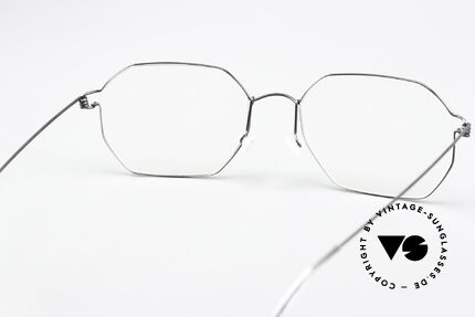 Lindberg Jeppe Air Titan Rim Square Frame Black Polished, Size: medium, Made for Men and Women