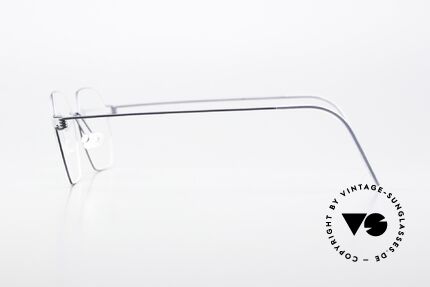 Lindberg Jeppe Air Titan Rim Square Frame Matt Gray, unworn single item; + orig. magnetic case by Lindberg, Made for Men and Women