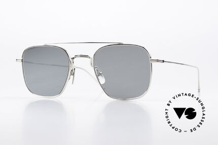 Thom Browne TBS907 Silver Mirrored Sun Lenses Details