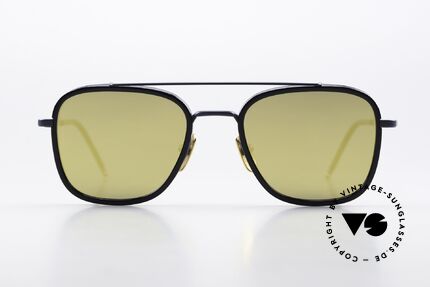 Thom Browne TBS800 Gold Mirrored Sun Lenses, titanium frame with acetate rings in size 51-20, Made for Men