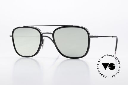 Thom Browne TBS800 Silver Mirrored Sun Lenses Details