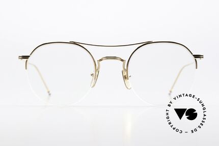 Thom Browne TB903 Nylor Titanium Eyewear, semi rimless (nylor) titanium frame in size 49-23, Made for Men