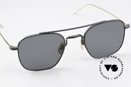 Thom Browne TBS907 Men's Shades Black Gold, a classy designer accessory for all fashion lovers, Made for Men