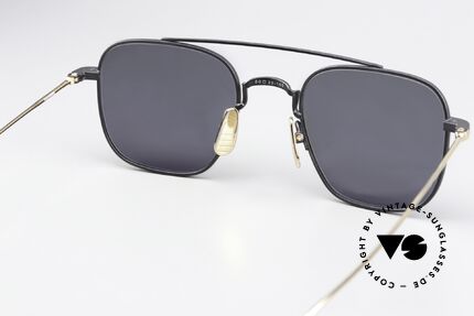 Thom Browne TBS907 Men's Shades Black Gold, unworn single item, with Thom Browne packaging, Made for Men