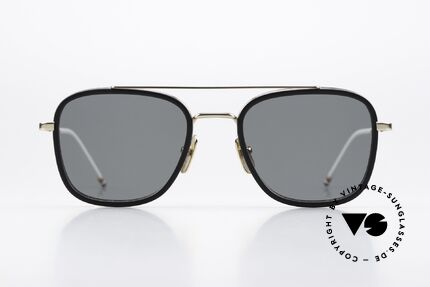 Thom Browne TBS800 Square Sunglasses For Men, titanium frame with acetate rings in size 51-20, Made for Men