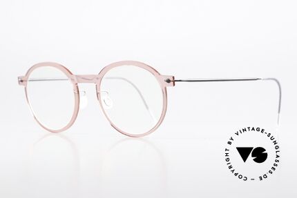 Lindberg 6586 NOW Panto Frame Translucent, high quality composite material & titanium temples, Made for Men and Women