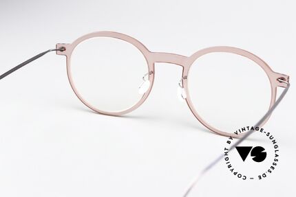 Lindberg 6586 NOW Panto Frame Translucent, unworn designer piece with original Lindberg case, Made for Men and Women
