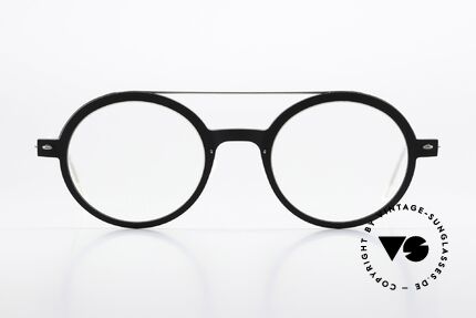 Lindberg 6543 48 NOW Black Silver Coloring, unisex mod. 6543 in size 48/22 with classic coloring, Made for Men and Women